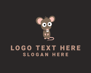 Mouse Trap - Cute Rodent Rat logo design