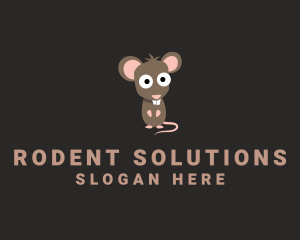 Cute Rodent Rat logo design