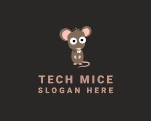 Cute Rodent Rat logo design