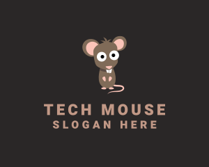 Cute Rodent Rat logo design