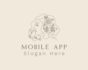Floral Woman Styling Logo
