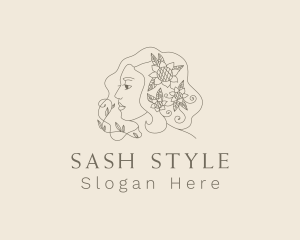 Floral Woman Styling logo design