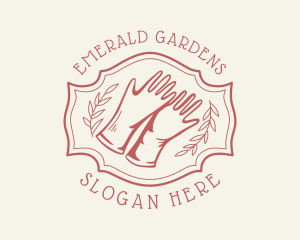 Red Gardener Gloves logo design