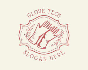 Red Gardener Gloves logo design