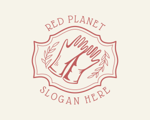 Red Gardener Gloves logo design