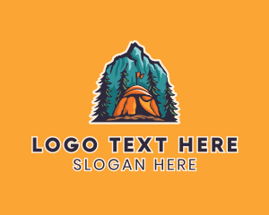 Rocky Mountain - Mountain Explorer Campsite logo design