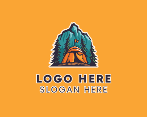 Mountain Explorer Campsite logo design