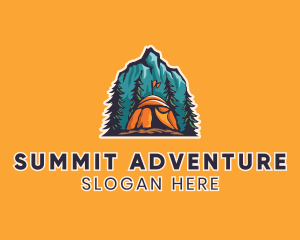 Climbing - Mountain Explorer Campsite logo design