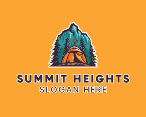 Climbing - Mountain Explorer Campsite logo design