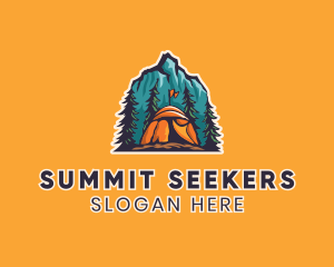 Mountaineering - Mountain Explorer Campsite logo design