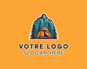 Explorer - Mountain Explorer Campsite logo design