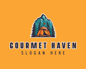 Mountain Explorer Campsite logo design