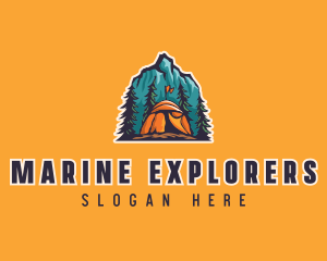 Mountain Explorer Campsite logo design