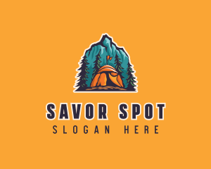 Mountain Explorer Campsite logo design