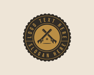 House - Wrench House Handyman logo design