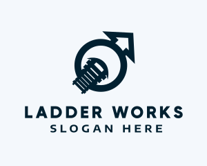 Ladder - Ladder Arrow Courier logo design