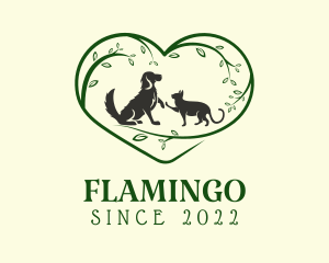 Feline - Organic Heart Veterinary logo design