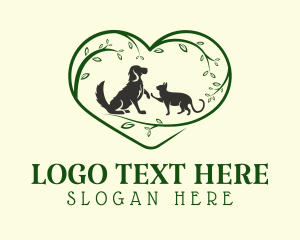Organic Heart Veterinary Logo
