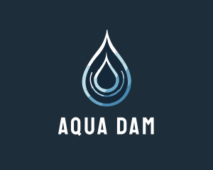 Aqua Water Droplet logo design