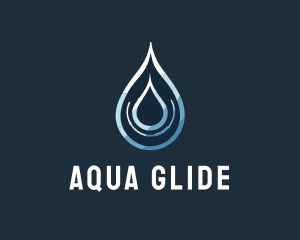 Aqua Water Droplet logo design