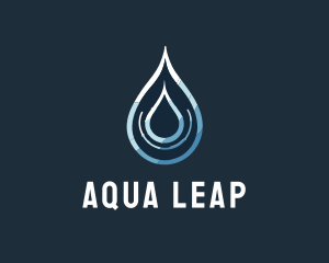 Aqua Water Droplet logo design