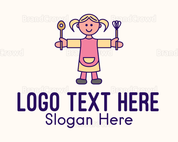 Small Girl Chef Logo