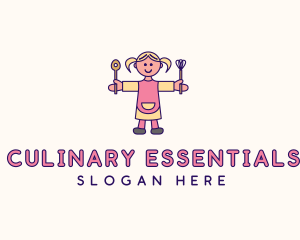 Small Girl Chef logo design