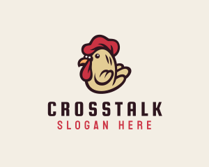 Cute Rooster Chicken Logo