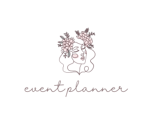 Lifestyle - Woman Floral Beauty logo design