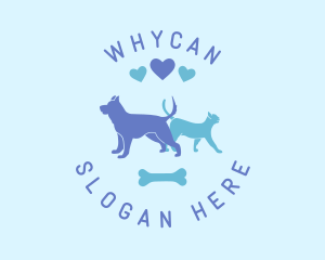 Groomer - Dog Cat Pet Love logo design