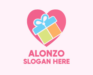 Cute Gift Present logo design