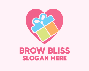 Cute Gift Present logo design