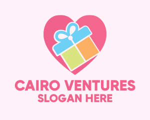 Cute Gift Present logo design