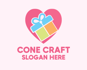 Cute Gift Present logo design