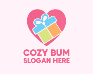 Cute Gift Present logo design