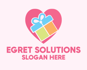 Cute Gift Present logo design