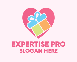 Cute Gift Present logo design