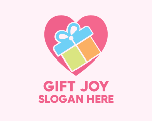 Cute Gift Present logo design