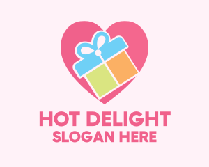 Cute Gift Present logo design