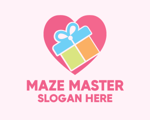 Cute Gift Present logo design