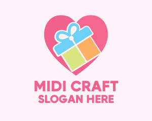 Cute Gift Present logo design