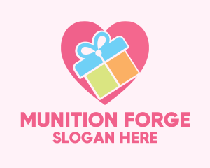 Cute Gift Present logo design