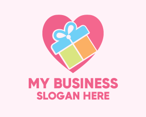 Cute Gift Present logo design