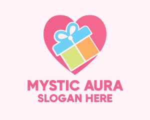 Cute Gift Present logo design