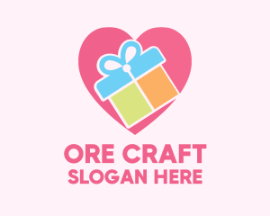 Cute Gift Present logo design