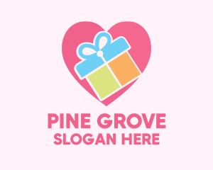 Cute Gift Present logo design