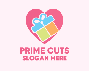 Cute Gift Present logo design