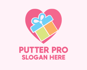 Cute Gift Present logo design