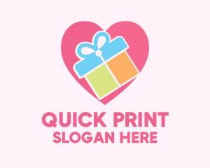 Cute Gift Present logo design