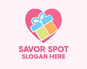 Cute Gift Present logo design